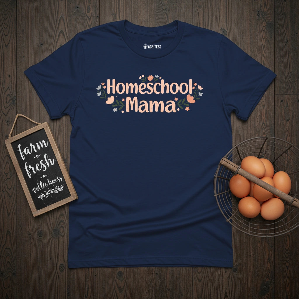 Homeschool Mama Floral T-Shirt
