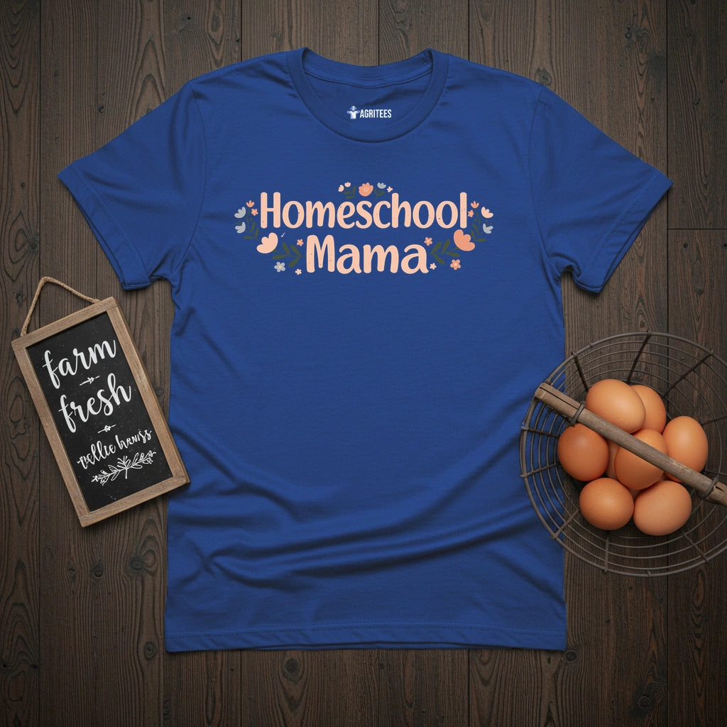 Homeschool Mama Floral T-Shirt