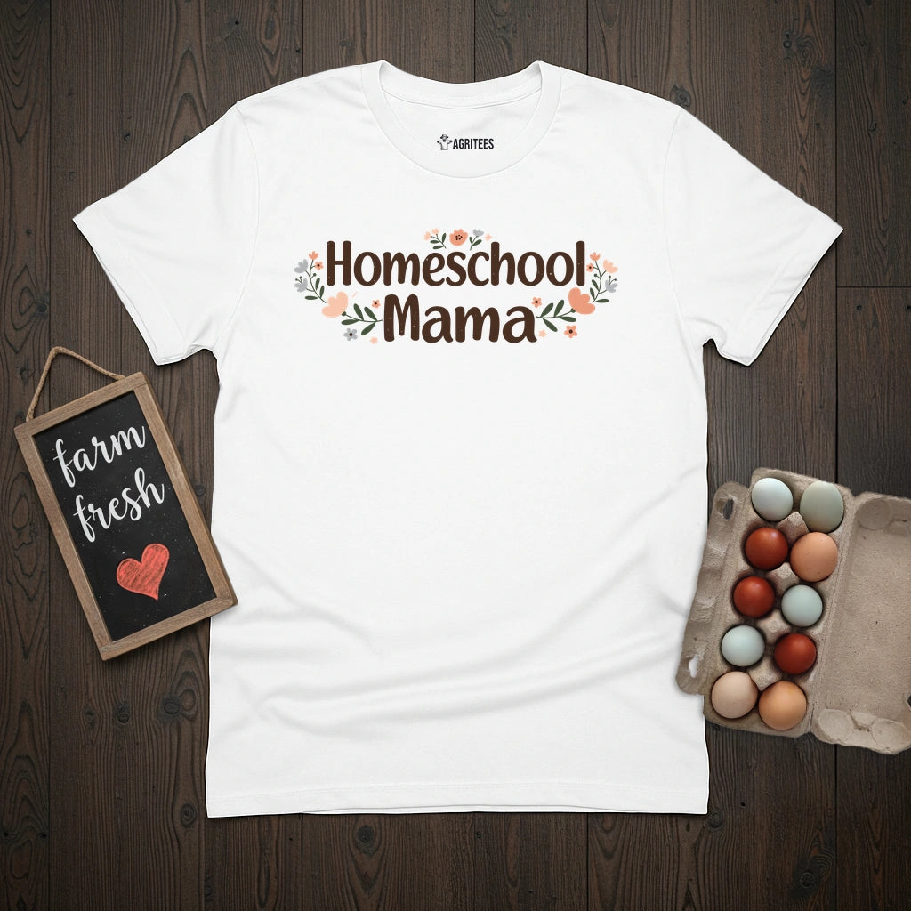Homeschool Mama Floral T-Shirt
