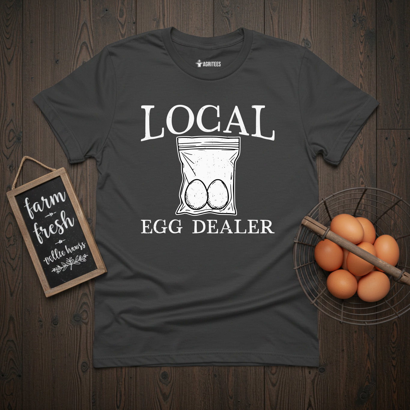 Local Egg Dealer Funny Chicken T-Shirt