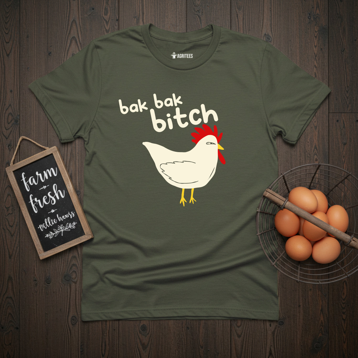Bak Bak Bitch Funny Chicken T-Shirt