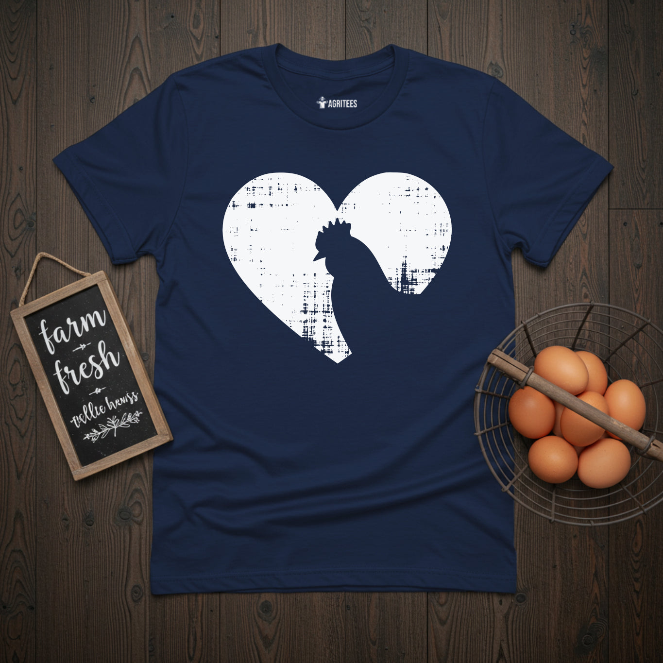 Hen Heart Chicken Lover T-Shirt