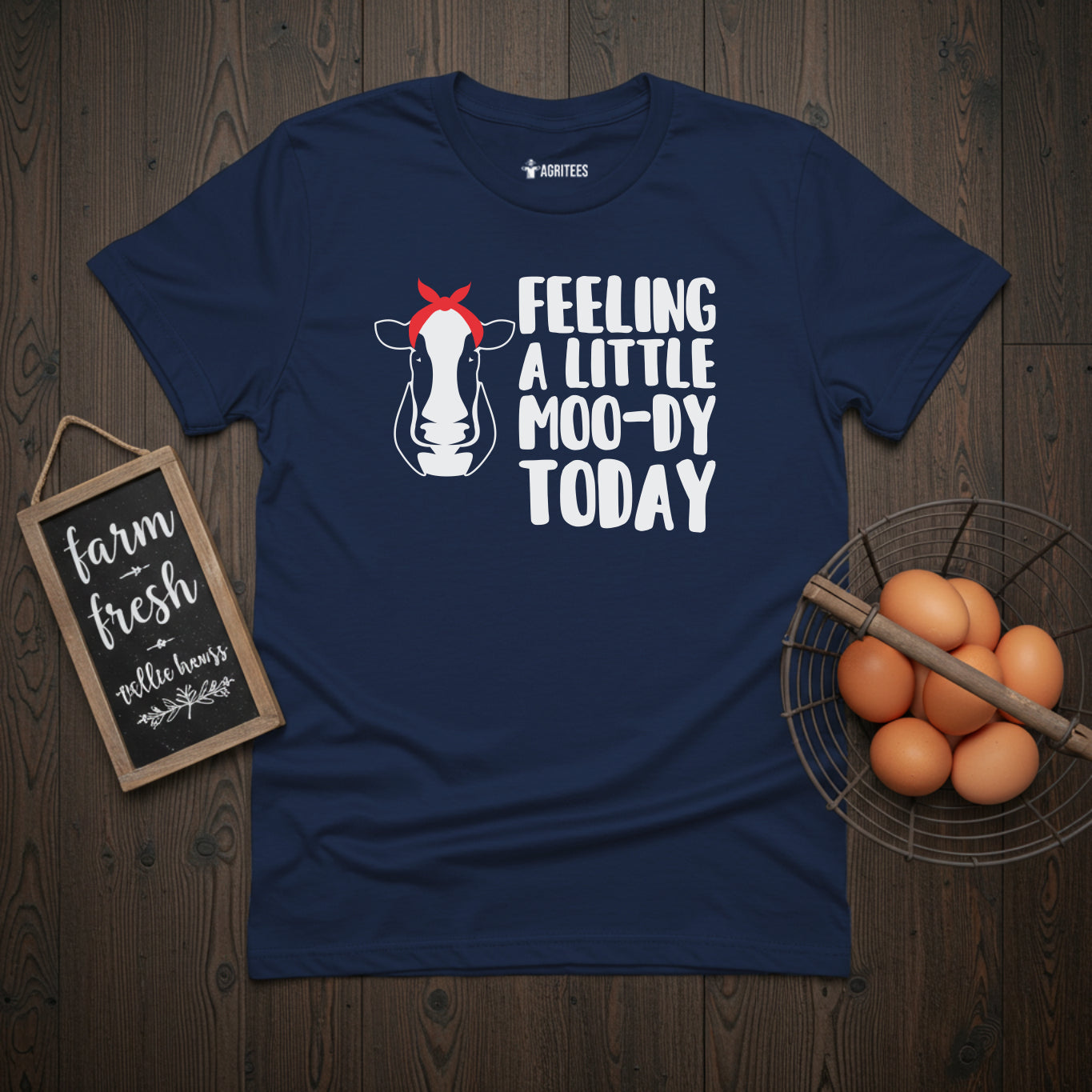 Feeling a Little Moo-dy Today Cow Lovers T-Shirt