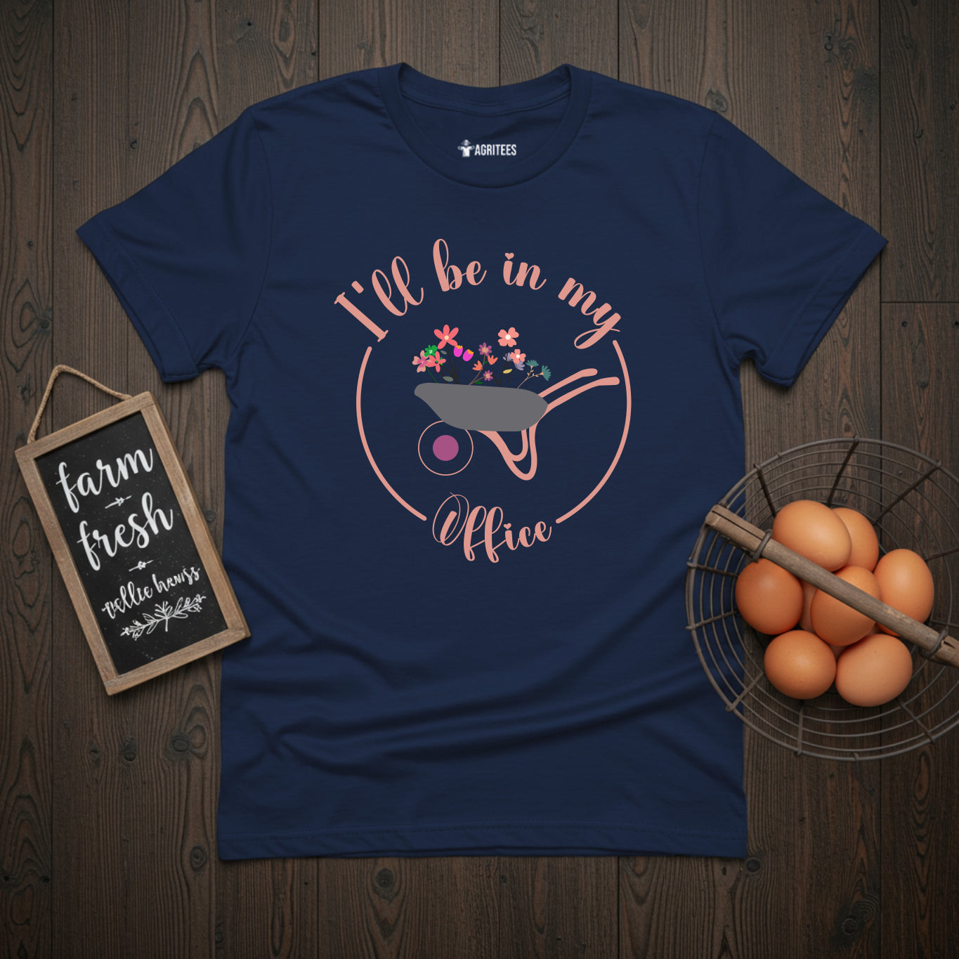 I'll Be In My Office Wheelbarrow Gardening T-Shirt