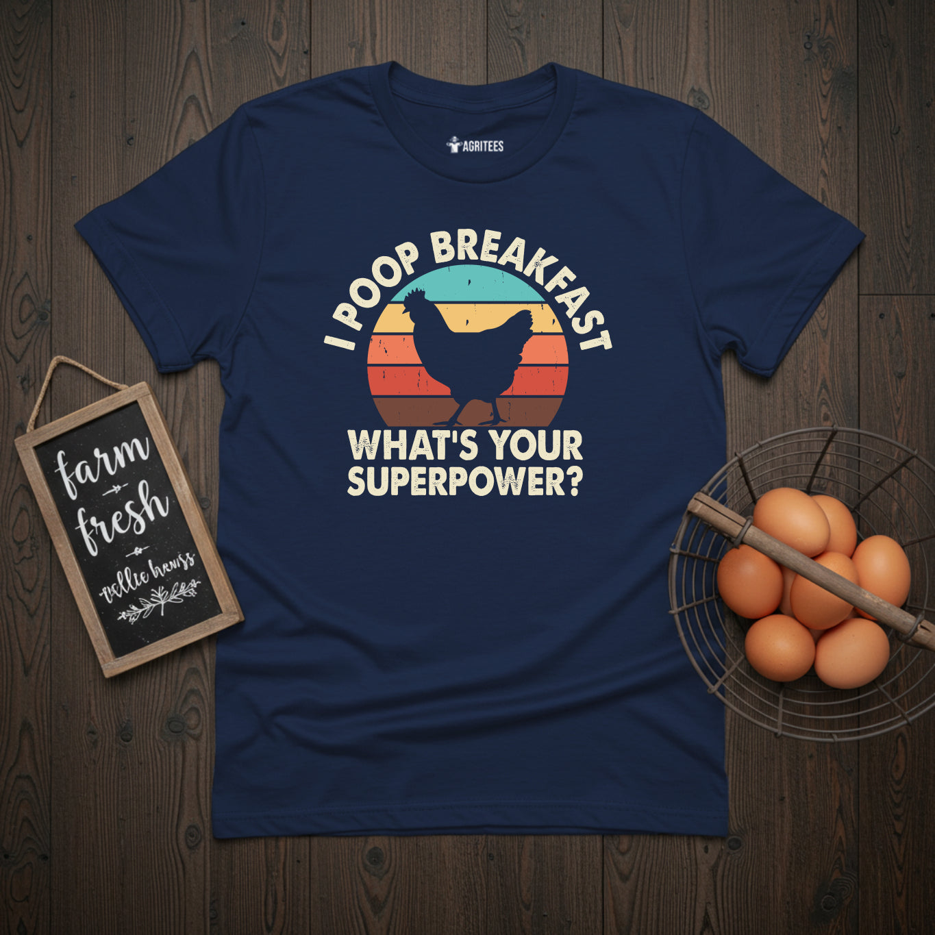 I Poop Breakfast. What's Your Superpower? T-Shirt