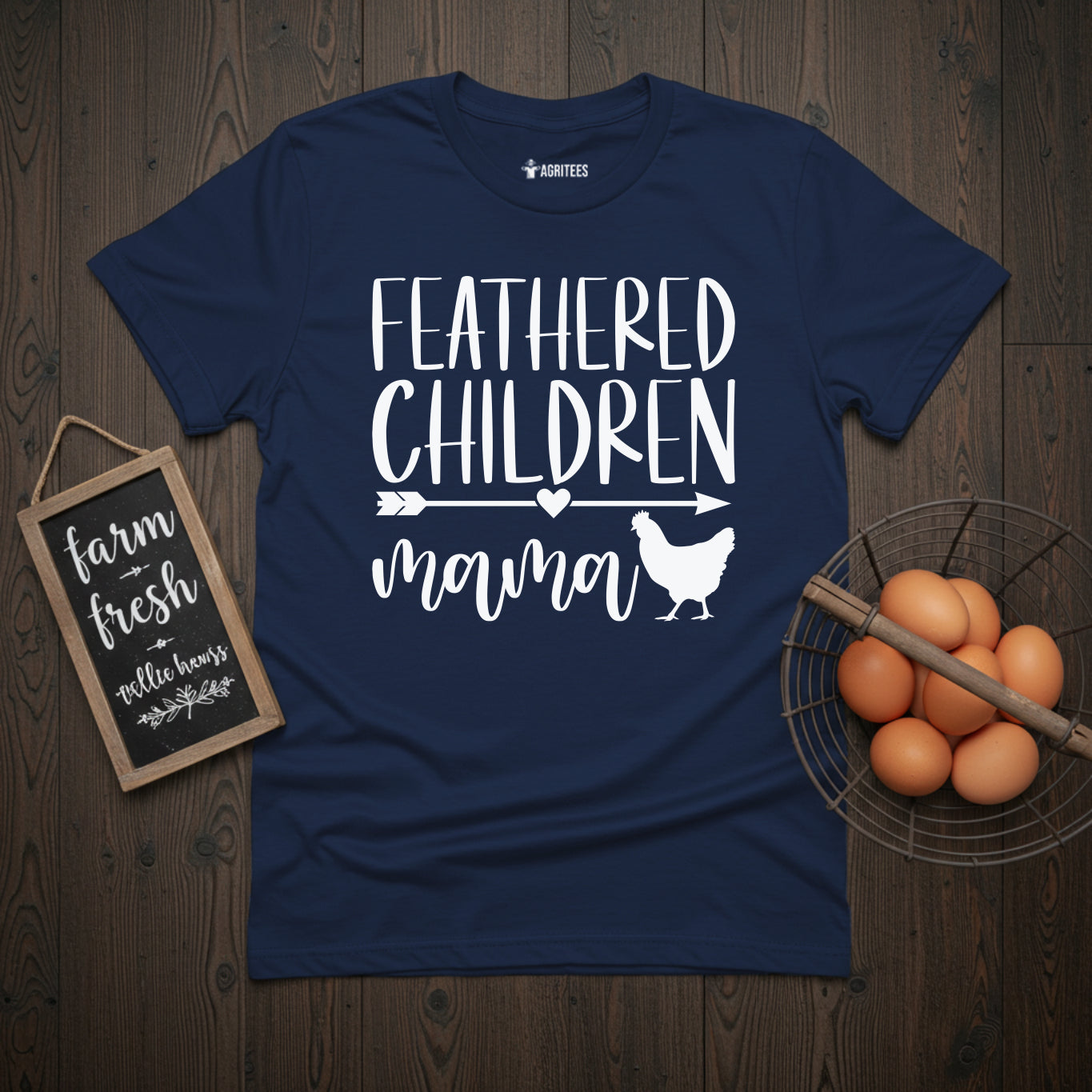 Feathered Children Mama T-Shirt. Funny Mother's day Gift