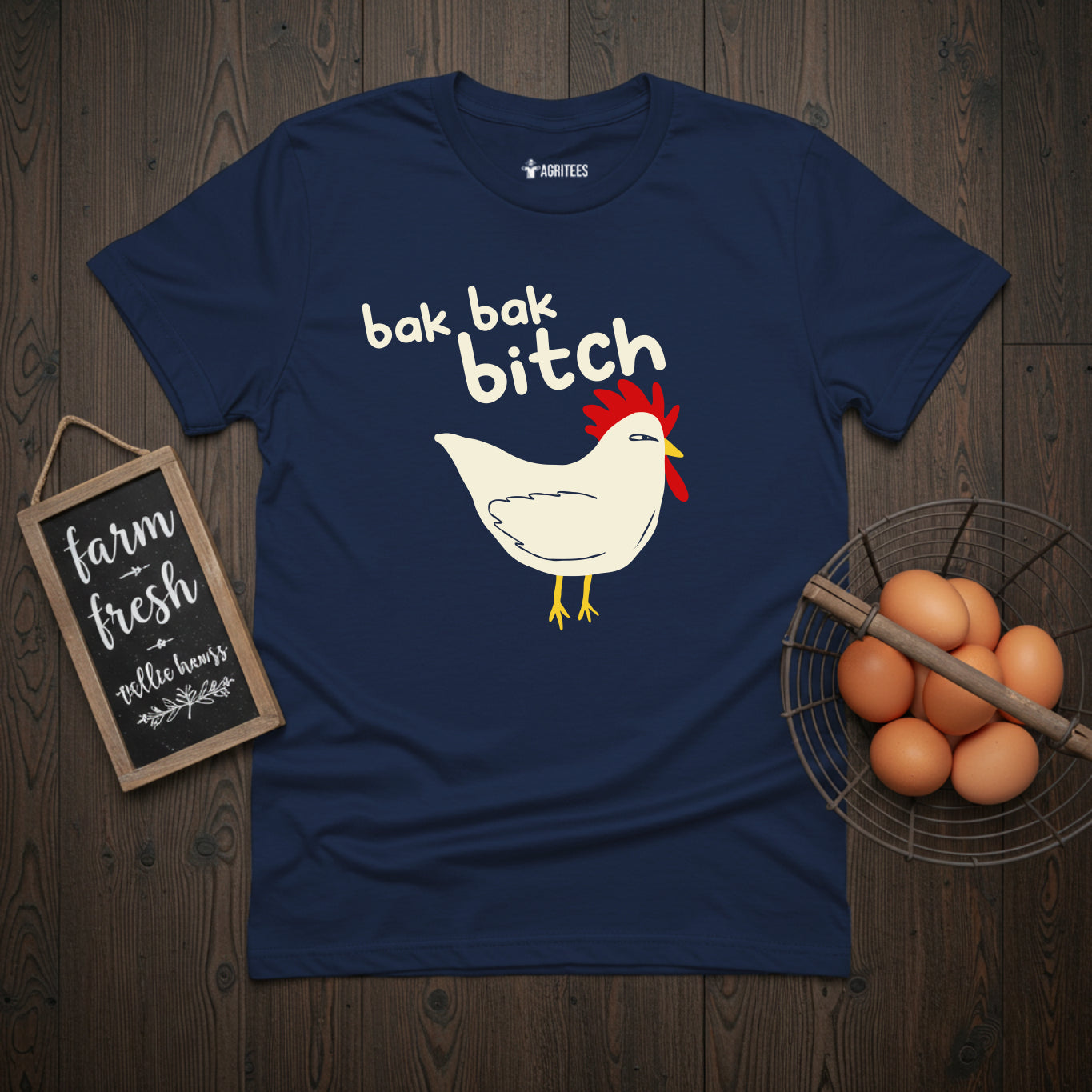 Bak Bak Bitch Funny Chicken T-Shirt