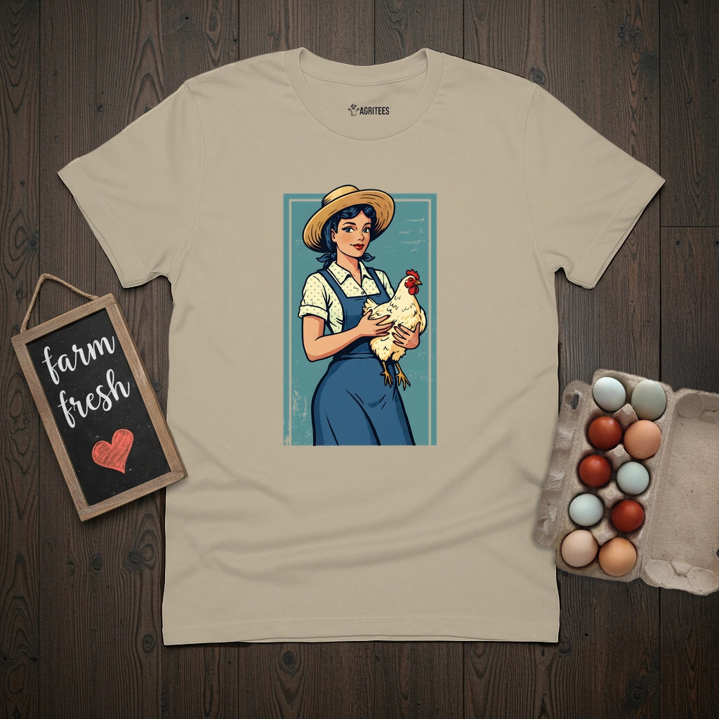 Pin-up Farmer Girl T-Shirt
