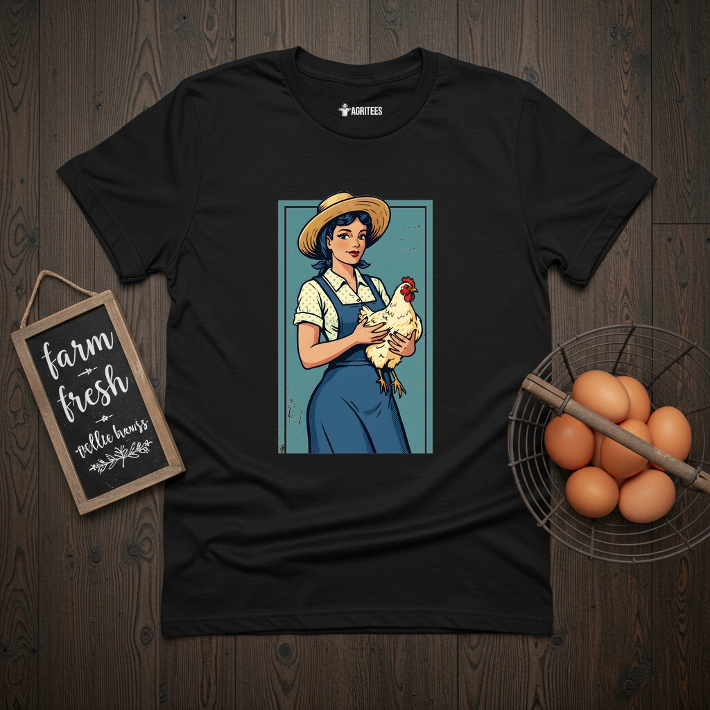 Pin-up Farmer Girl T-Shirt