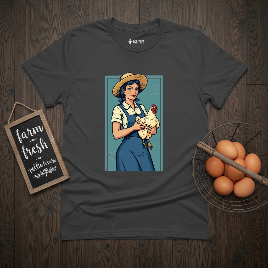 Pin-up Farmer Girl T-Shirt