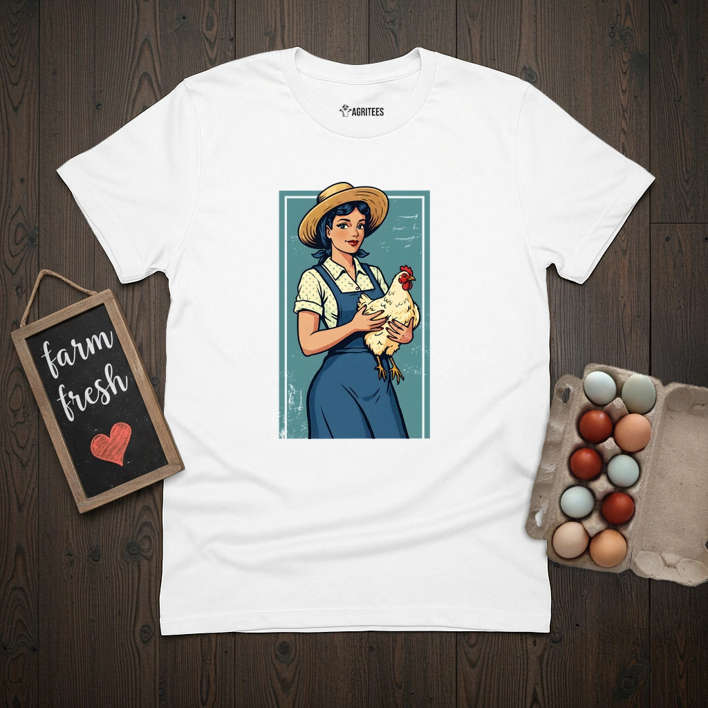 Pin-up Farmer Girl T-Shirt
