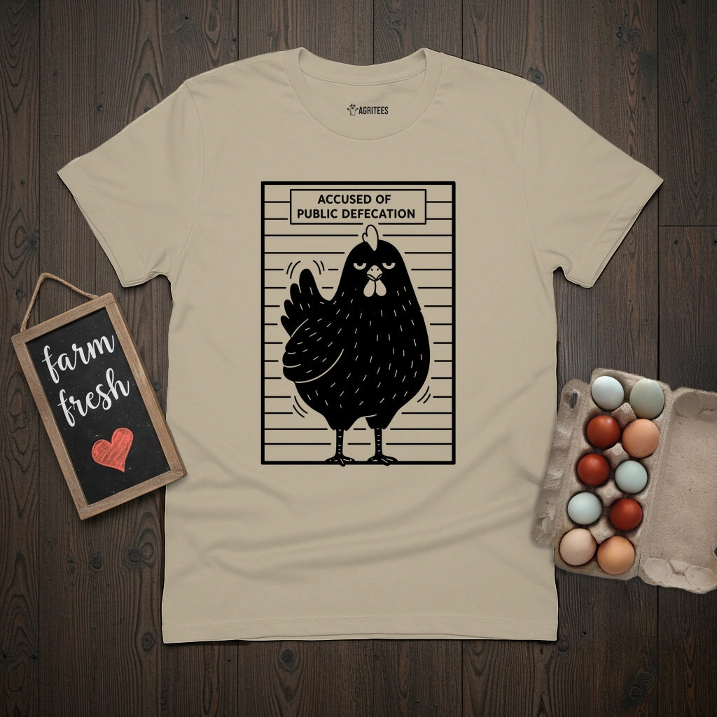 Public Defecation Chicken T-Shirt
