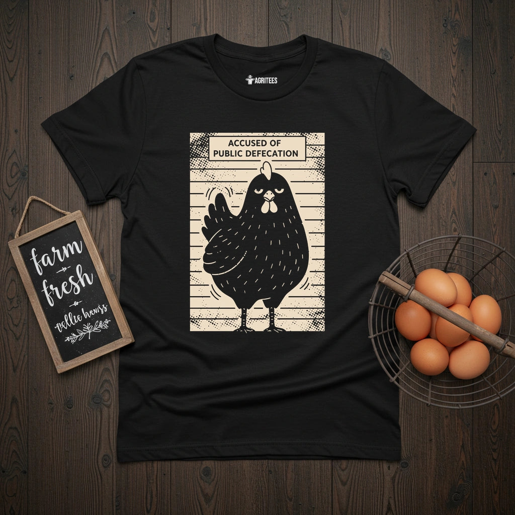 Public Defecation Chicken T-Shirt