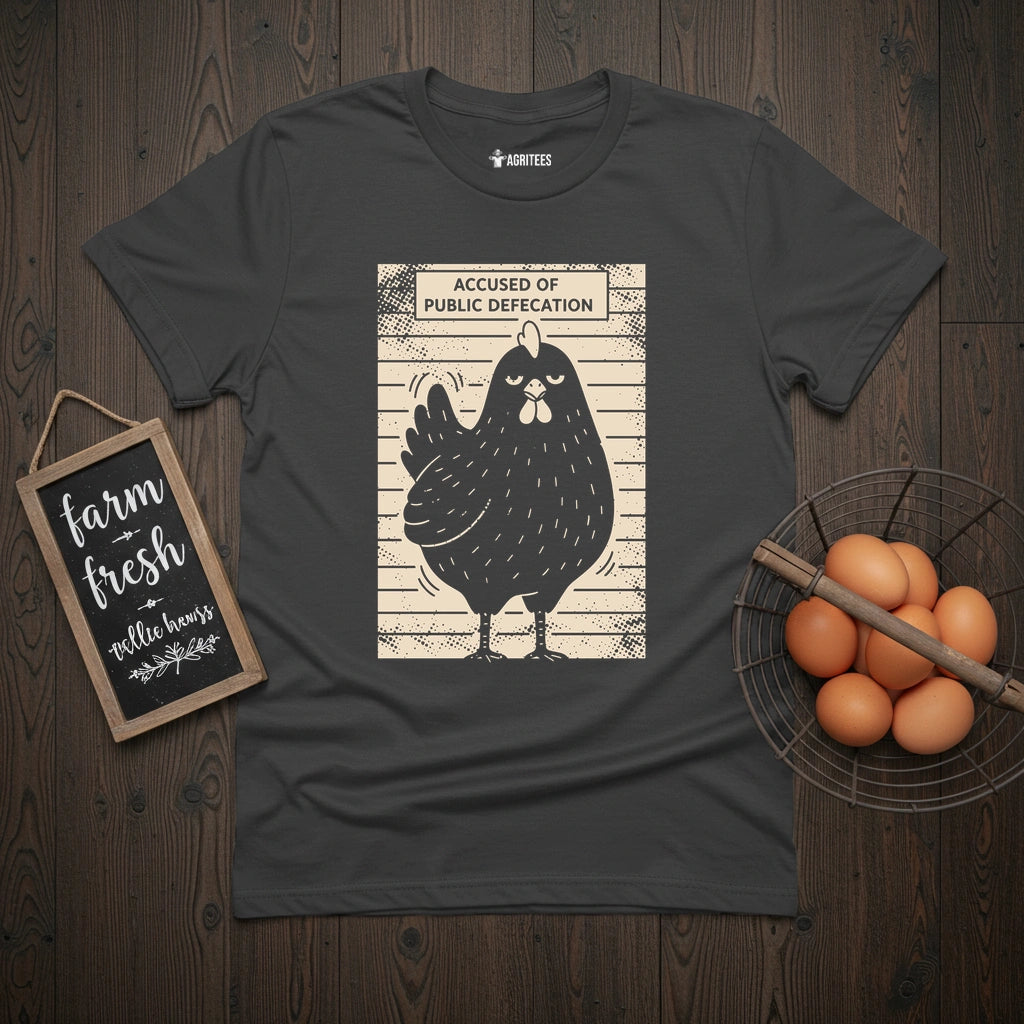 Public Defecation Chicken T-Shirt