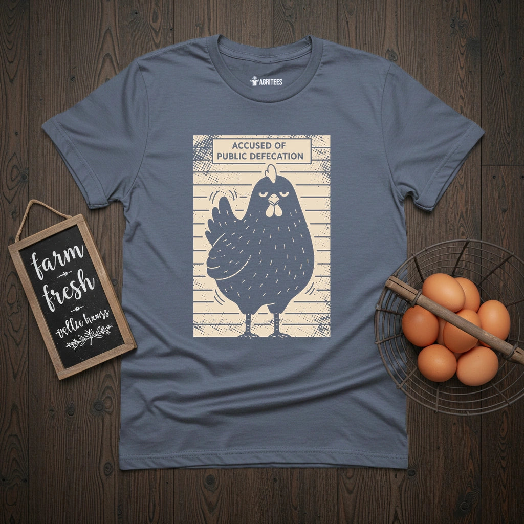Public Defecation Chicken T-Shirt