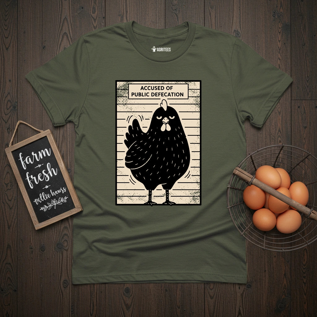Public Defecation Chicken T-Shirt