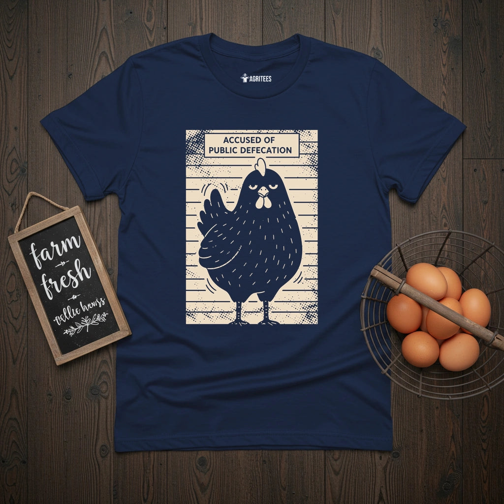 Public Defecation Chicken T-Shirt