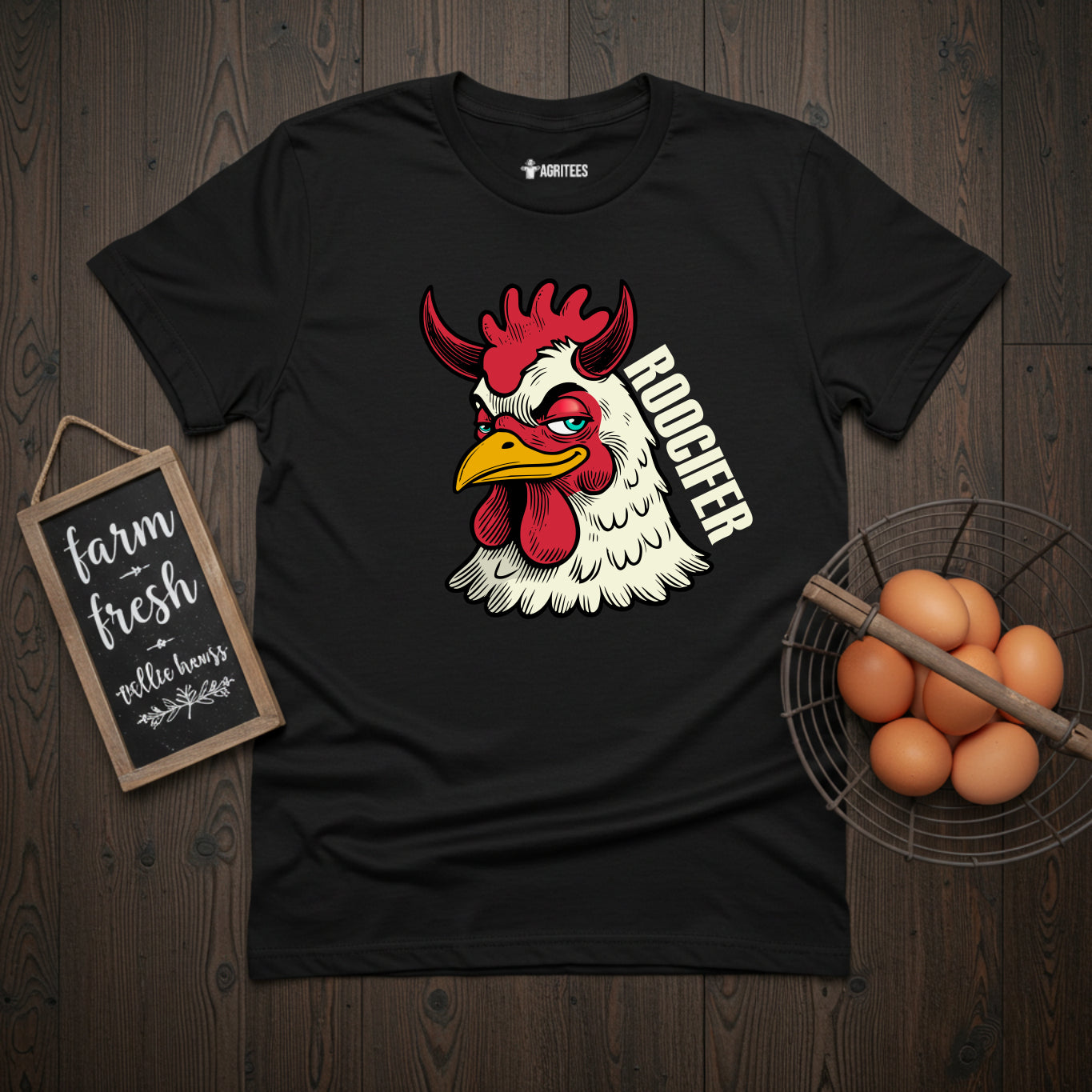 Funny Rooster Roocifer T-Shirt