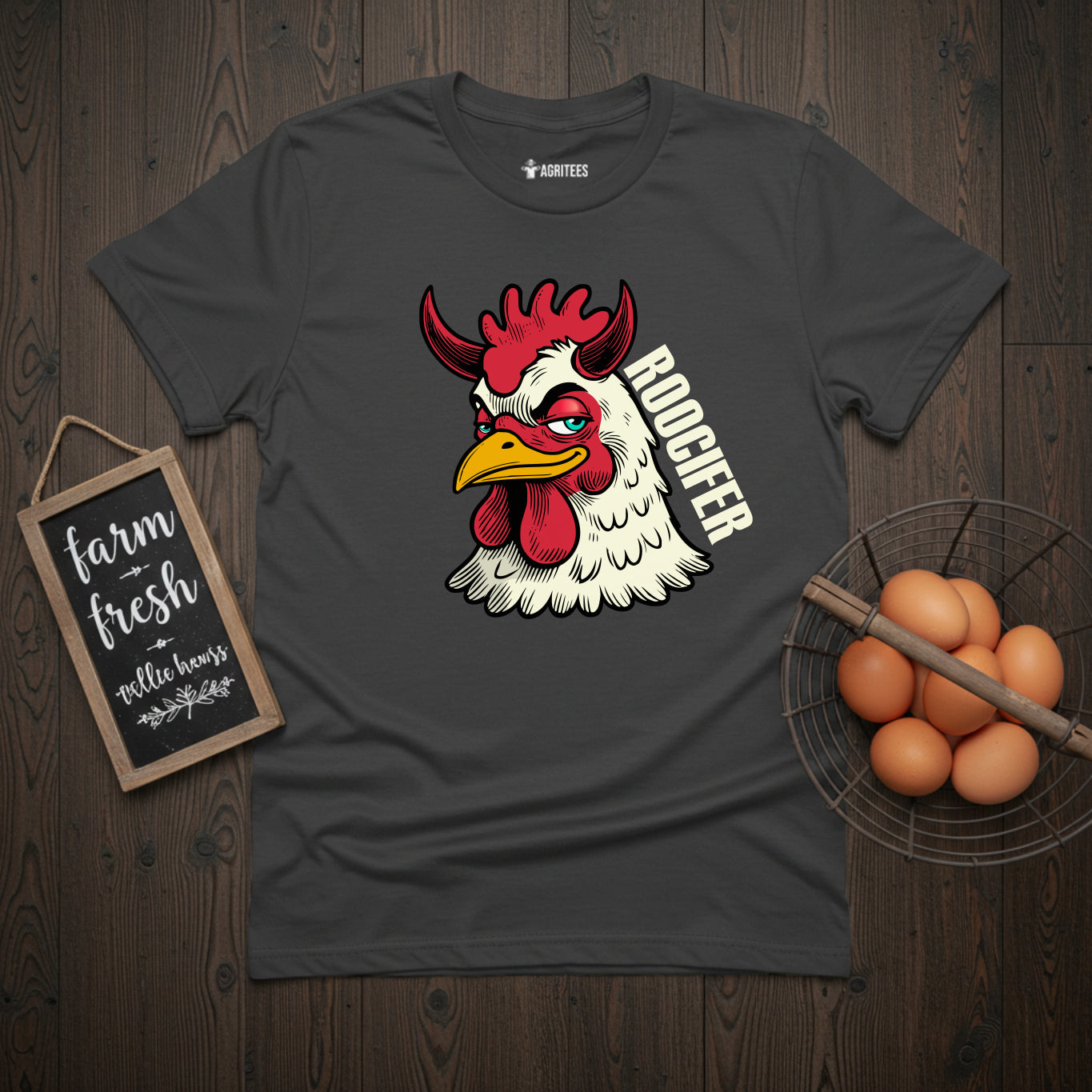 Funny Rooster Roocifer T-Shirt