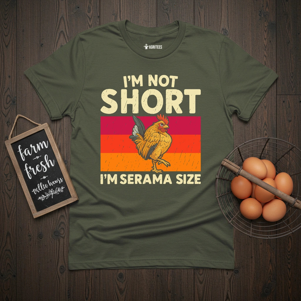 Retro Serama Size Chicken T-Shirt