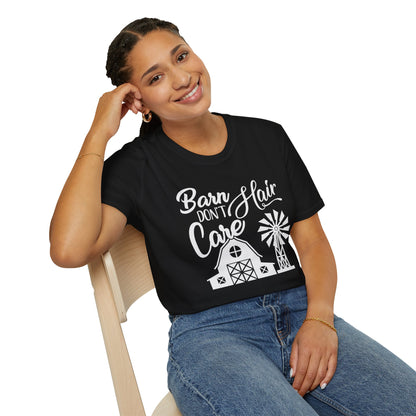 Barn Hair Don't Care Funny Farm T-Shirt