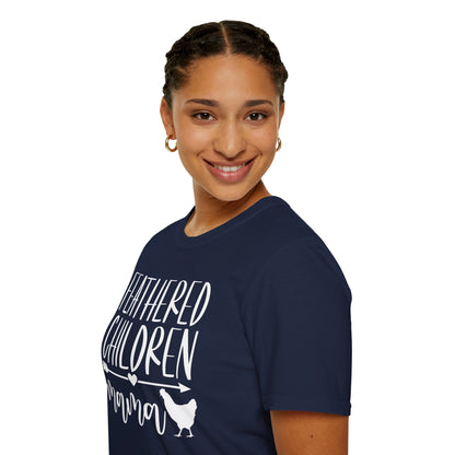 Feathered Children Mama T-Shirt. Funny Mother's day Gift