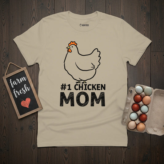 #1 Chicken Mom T-Shirt