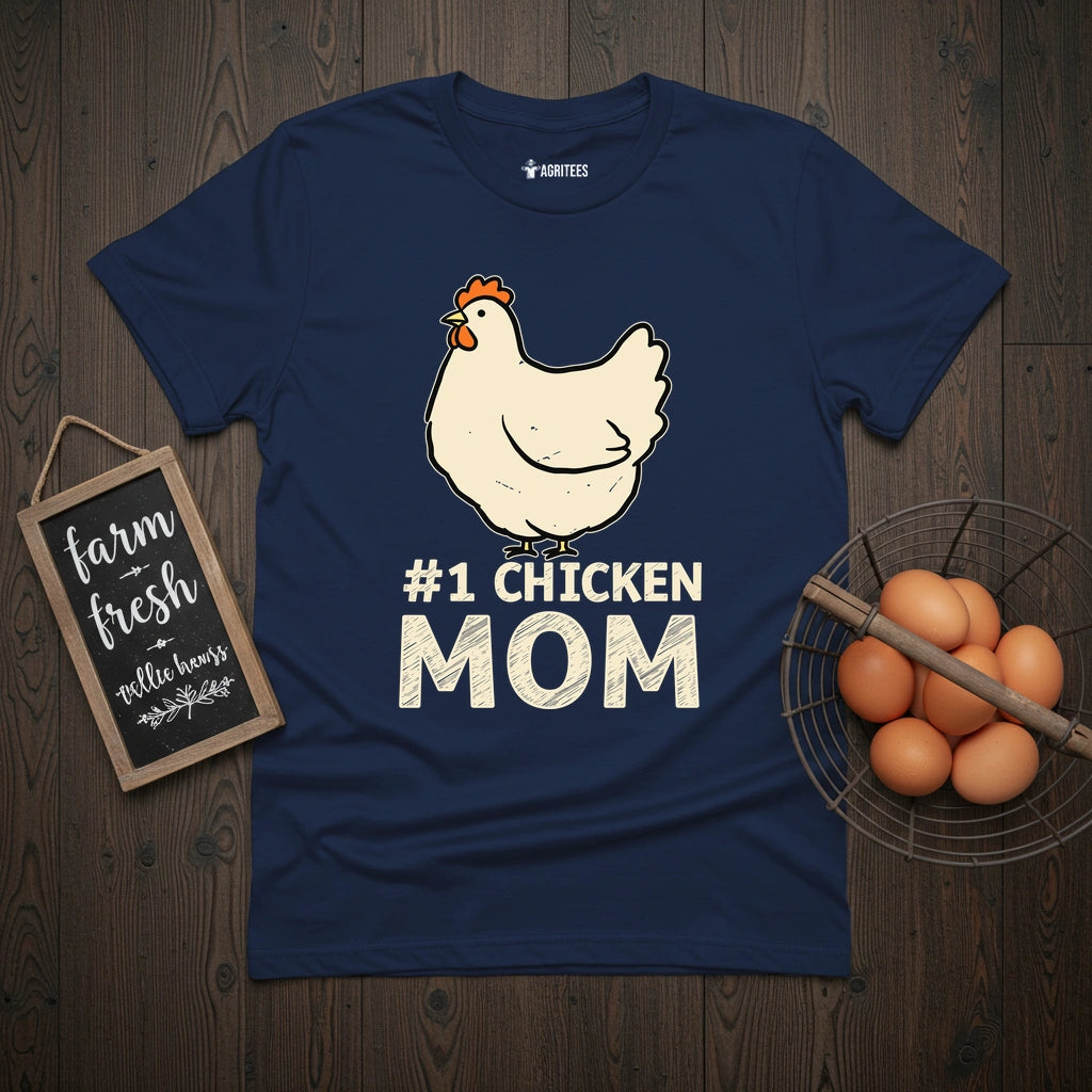 #1 Chicken Mom T-Shirt