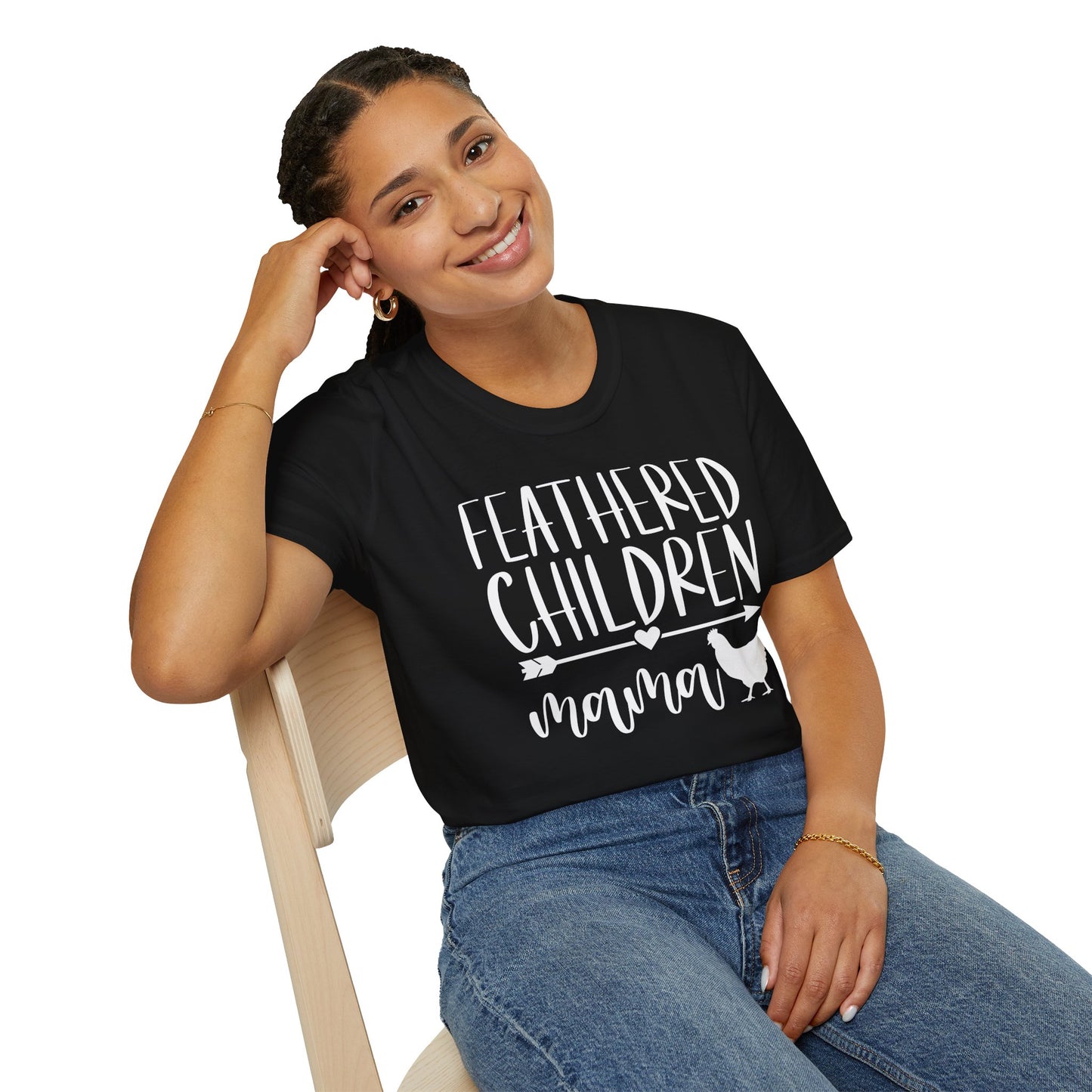 Feathered Children Mama T-Shirt. Funny Mother's day Gift