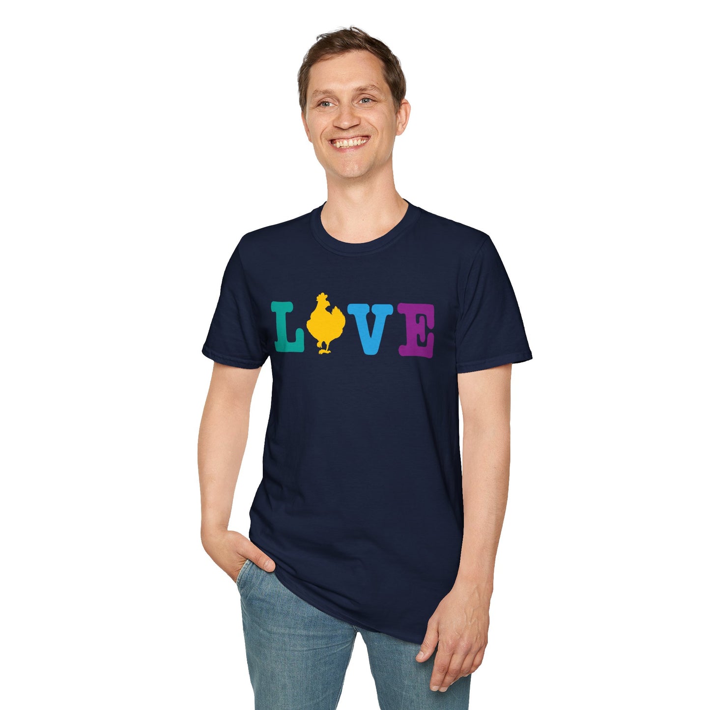 I Love Chickens Colorful T-Shirt