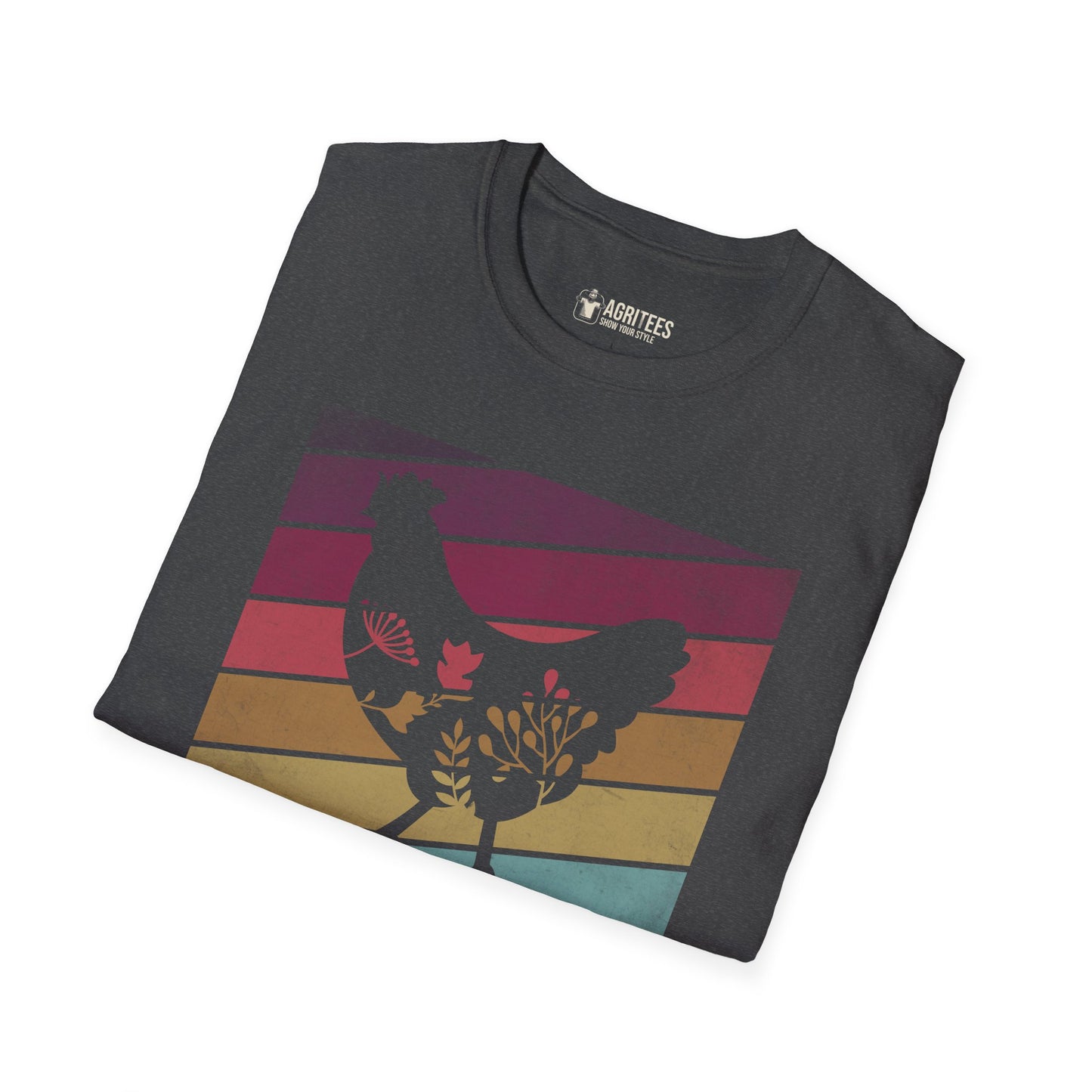 Floral Retro Hen T-Shirt