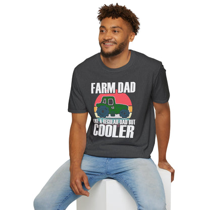 Farm Dad Like a Regular Dad But Cooler Tractor T-Shirt