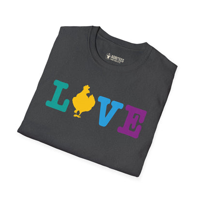 I Love Chickens Colorful T-Shirt