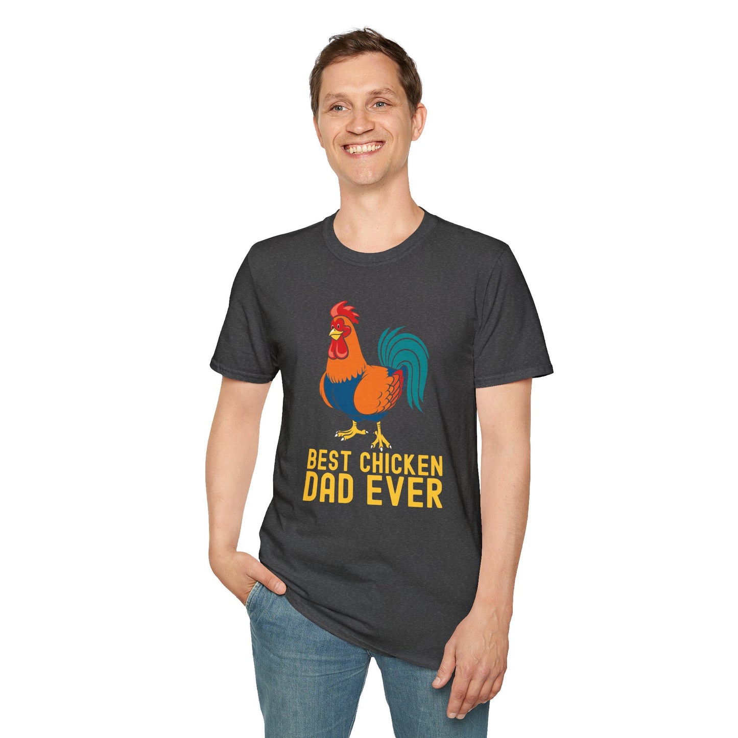 Best Chicken Dad Ever Funny Rooster T-Shirt