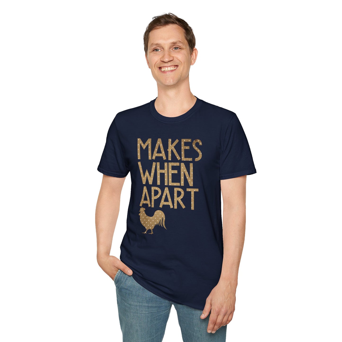 Nothing Makes Sense When We're Apart Couples Rooster T-Shirt