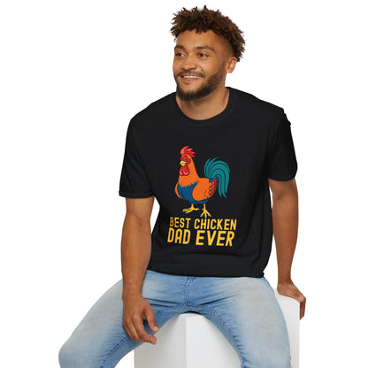 Best Chicken Dad Ever Funny Rooster T-Shirt