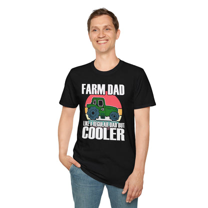 Farm Dad Like a Regular Dad But Cooler Tractor T-Shirt