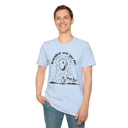 Remember Who You Are Funny Chicken Shirt Dinosaur T Rex T-Shirt