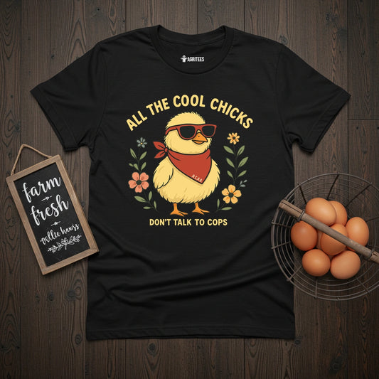 Cool Chicks No Cops T-Shirt