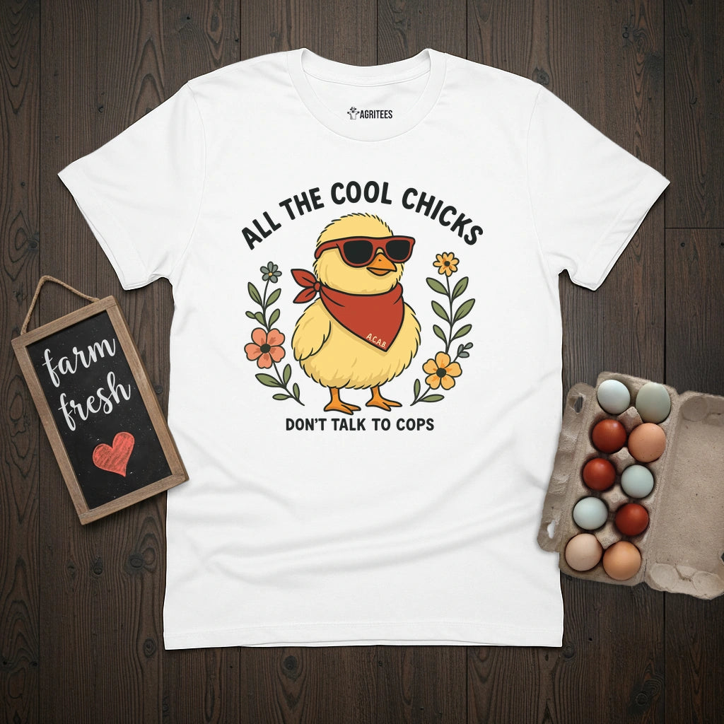 Cool Chicks No Cops T-Shirt