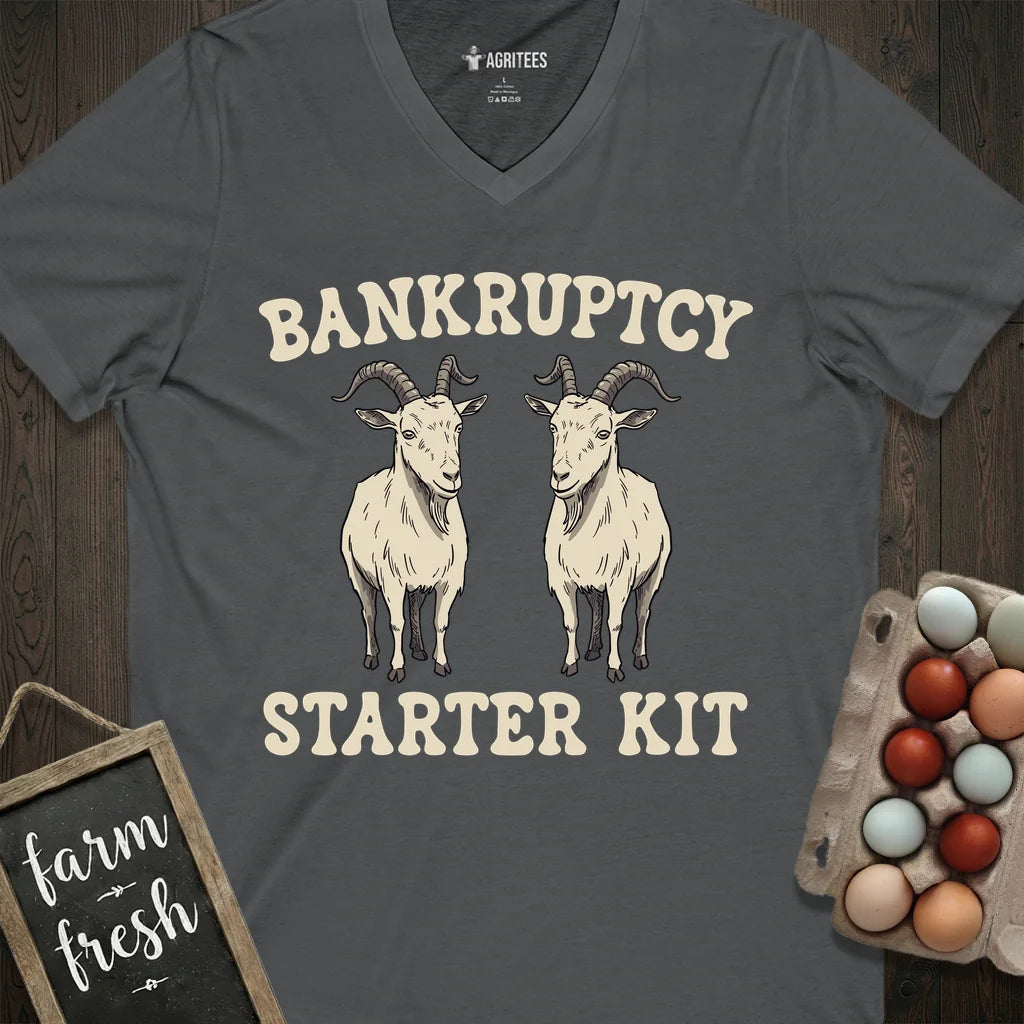 Bankruptcy Goat V-Neck