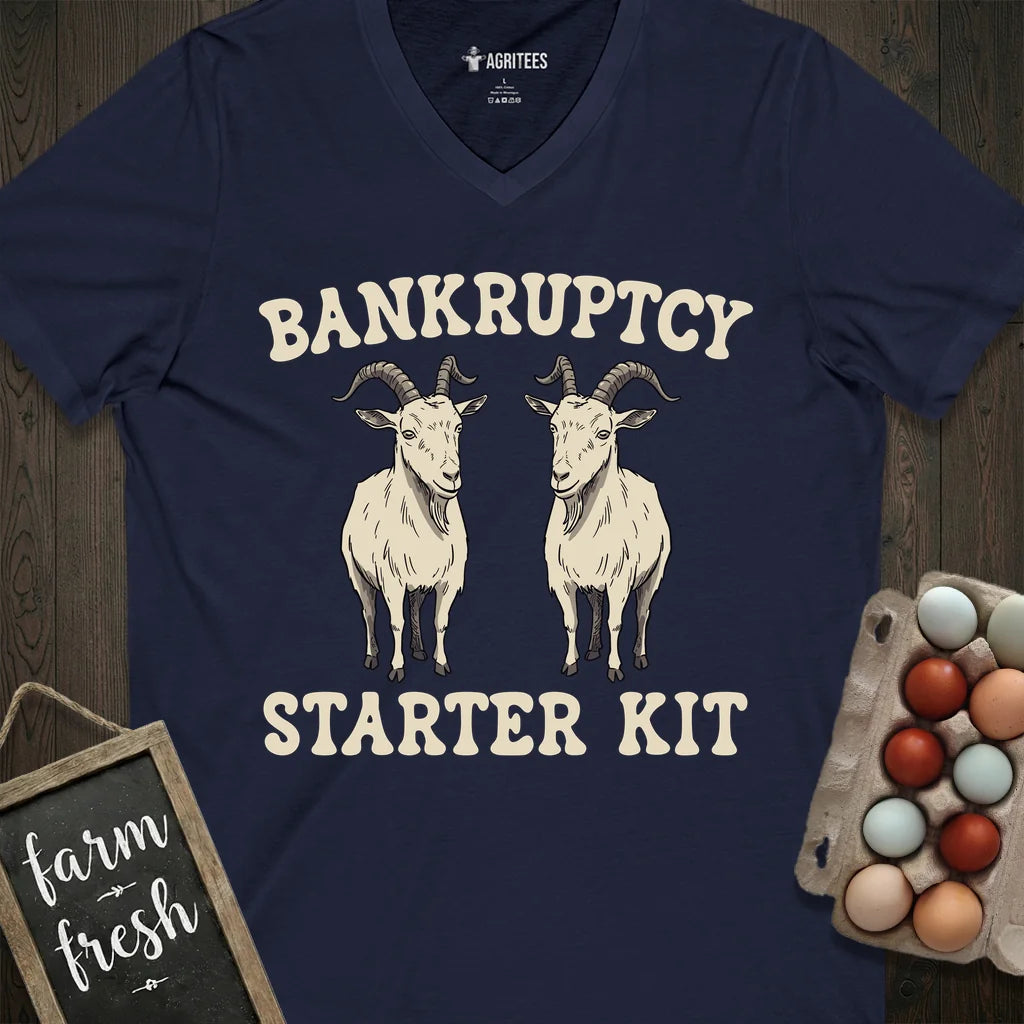 Bankruptcy Goat V-Neck