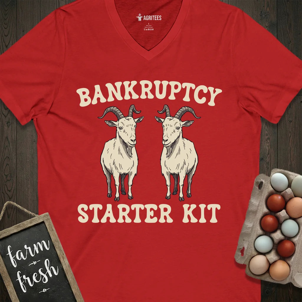 Bankruptcy Goat V-Neck