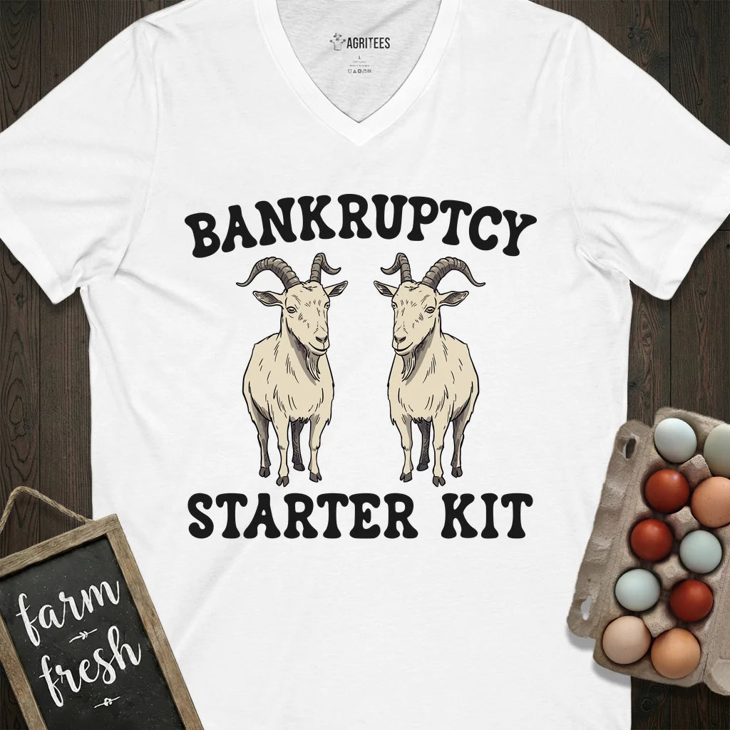 Bankruptcy Goat V-Neck