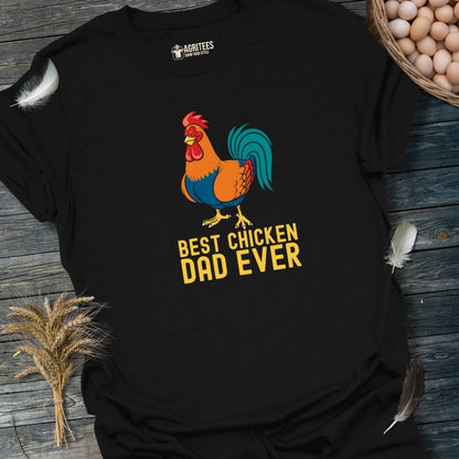 Best Chicken Dad Ever Funny Rooster T-Shirt