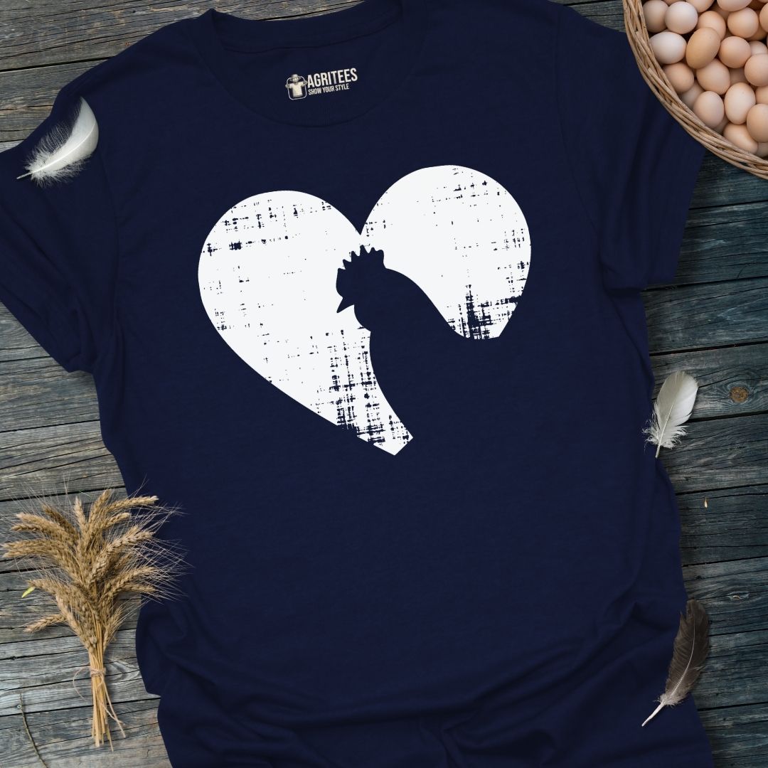 Hen Heart Chicken Lover T-Shirt