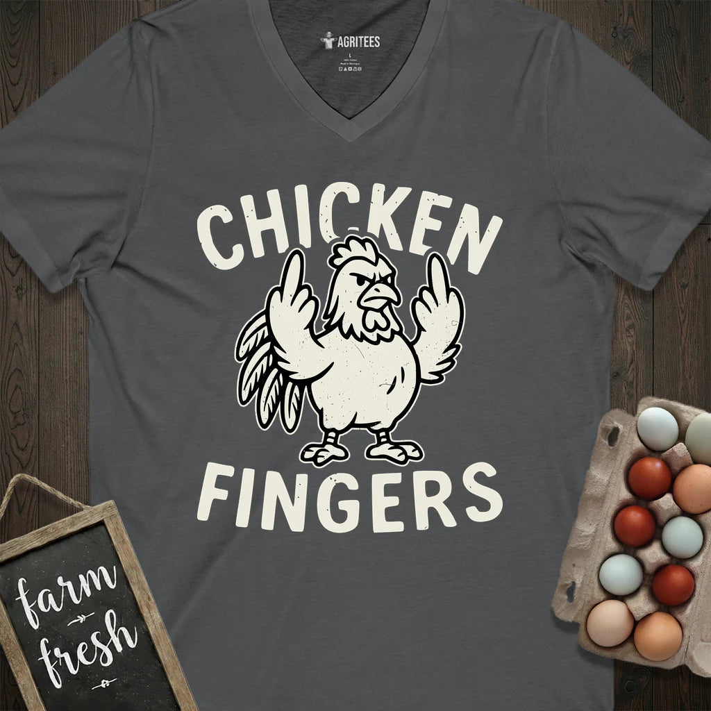 Chicken Fingers V-Neck