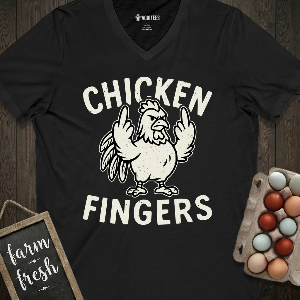 Chicken Fingers V-Neck