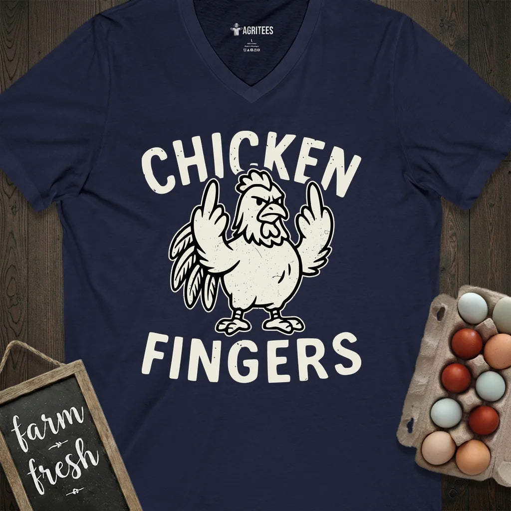 Chicken Fingers V-Neck