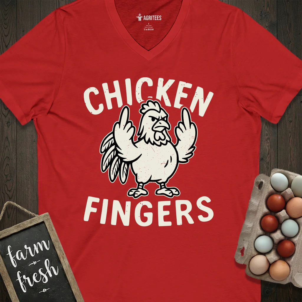 Chicken Fingers V-Neck